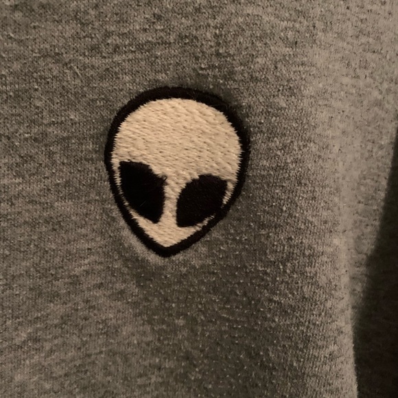 BRANDY MELVILLE distressed crop alien sweater - Picture 3 of 4